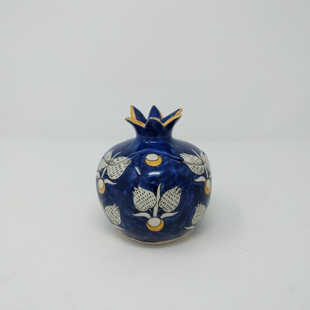 MAX STANCO TURKISH CERAMIC POMEGRANATE VASE/DIFFUSER BLUE